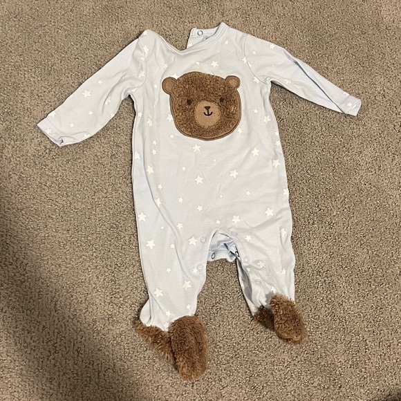 Sterling Baby 3 month teddy bear footie - Picture 1 of 3